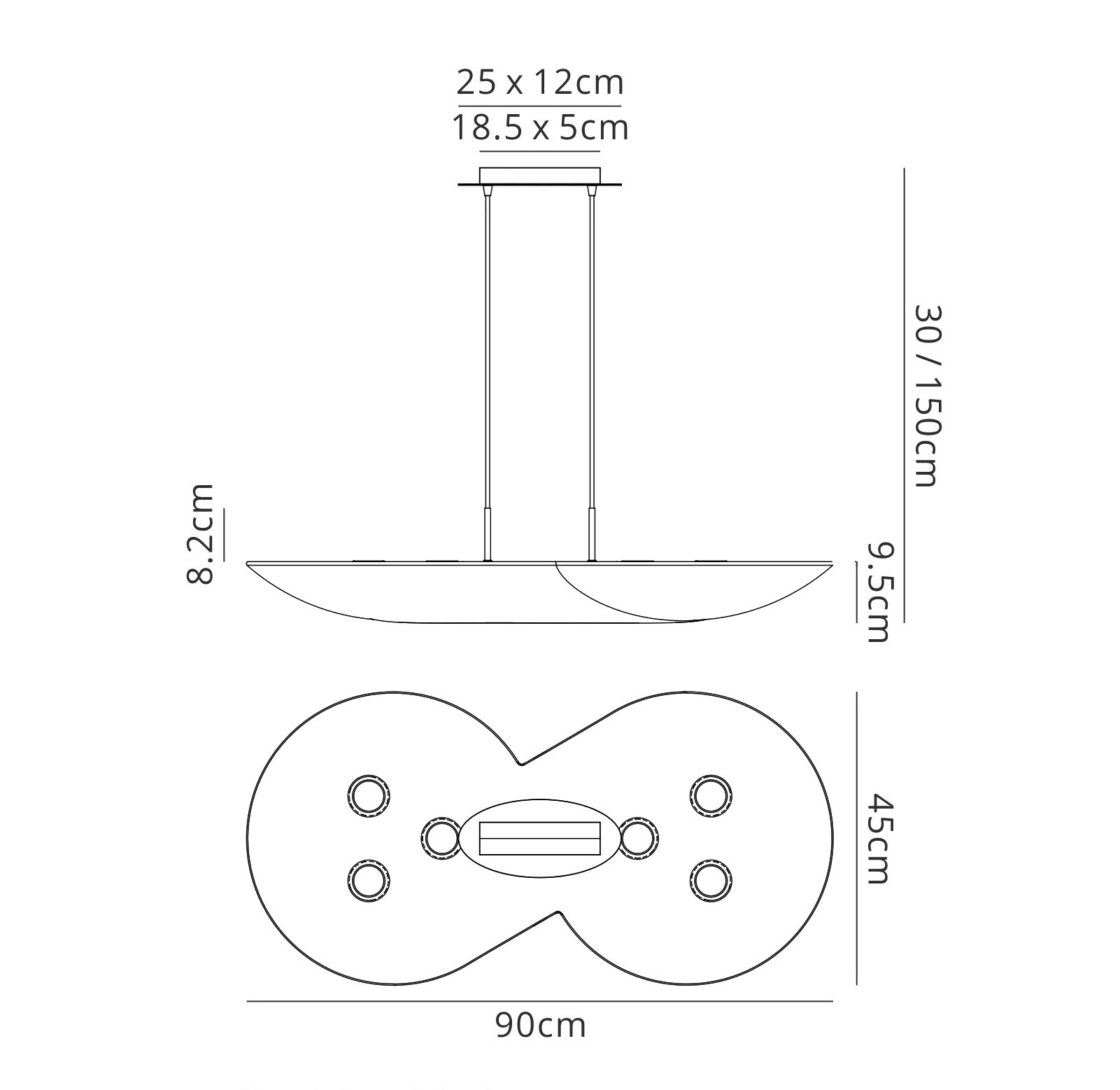 Flow Ceiling Lights Mantra Linear Fittings